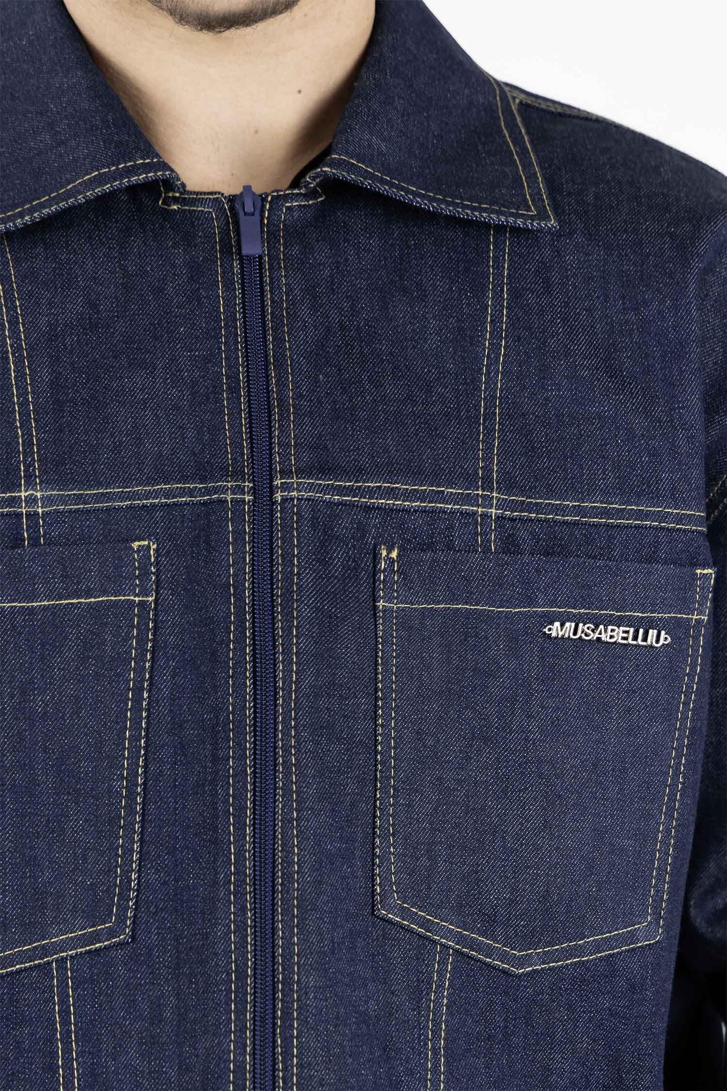 Zip-Front Denim Jacket – 4